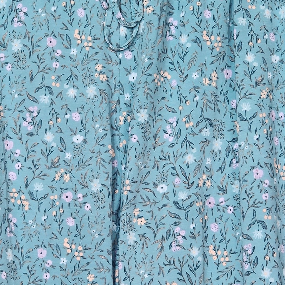 State of Day Printed Jogger Pajama Pants Floral Garden Brush Cotton Blend 3X - Picture 3 of 6